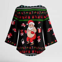 My Milkshake Bring Christmas Design Kimono Sleeve Blouse Xmas Holiday Patterns - Wonder Print Shop