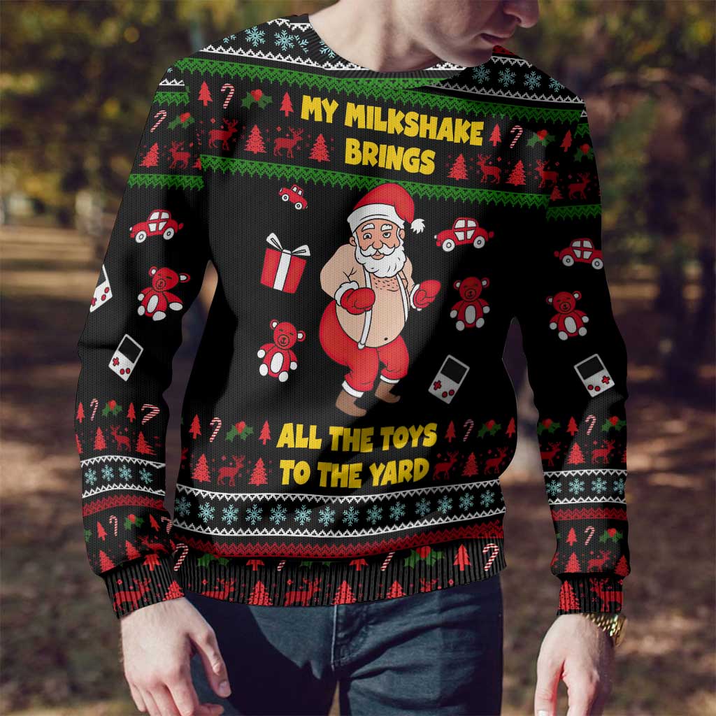 My Milkshake Bring Christmas Design Ugly Christmas Sweater Xmas Holiday Patterns - Wonder Print Shop