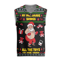 My Milkshake Bring Christmas Design Christmas Knitted V-Neck Vest Xmas Holiday Patterns - Wonder Print Shop