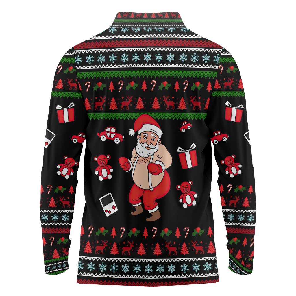 My Milkshake Bring Christmas Design Long Sleeve Polo Shirt Xmas Holiday Patterns - Wonder Print Shop