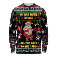 My Milkshake Bring Christmas Design Long Sleeve Shirt Xmas Holiday Patterns - Wonder Print Shop