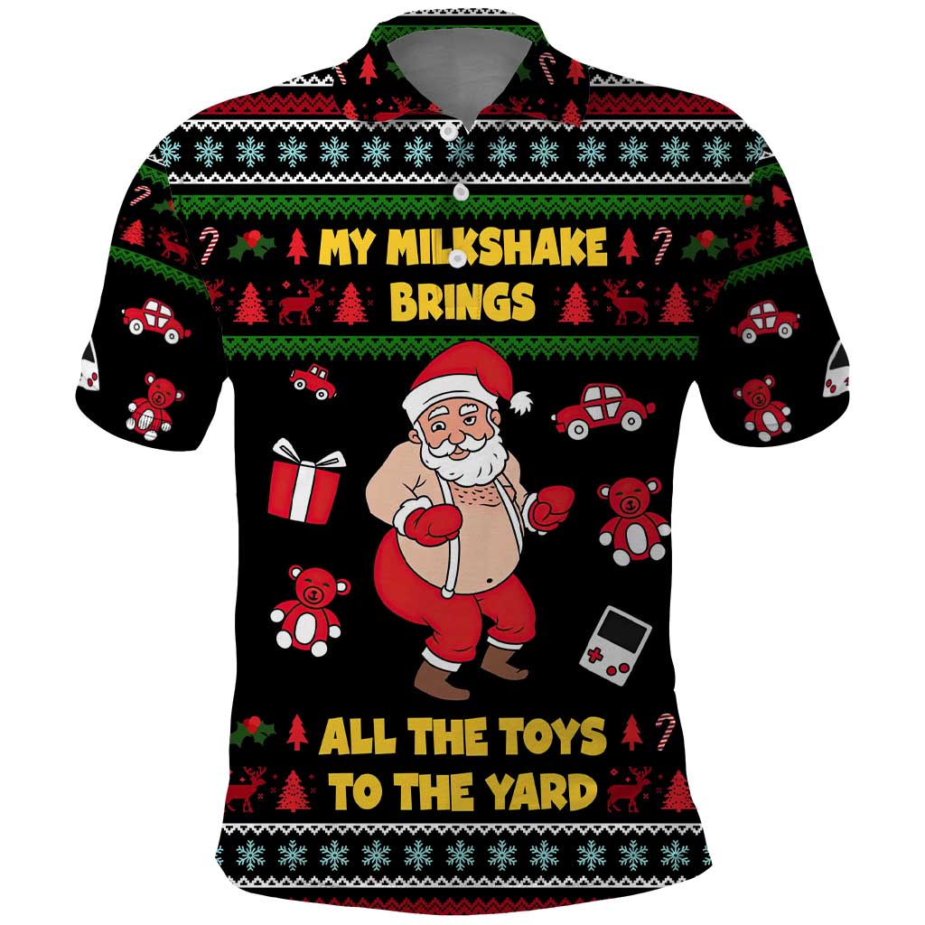 My Milkshake Bring Christmas Design Polo Shirt Xmas Holiday Patterns - Wonder Print Shop