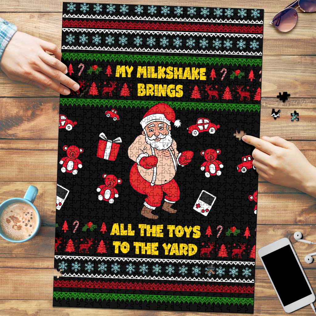 My Milkshake Bring Christmas Design Puzzle Xmas Holiday Patterns - Wonder Print Shop