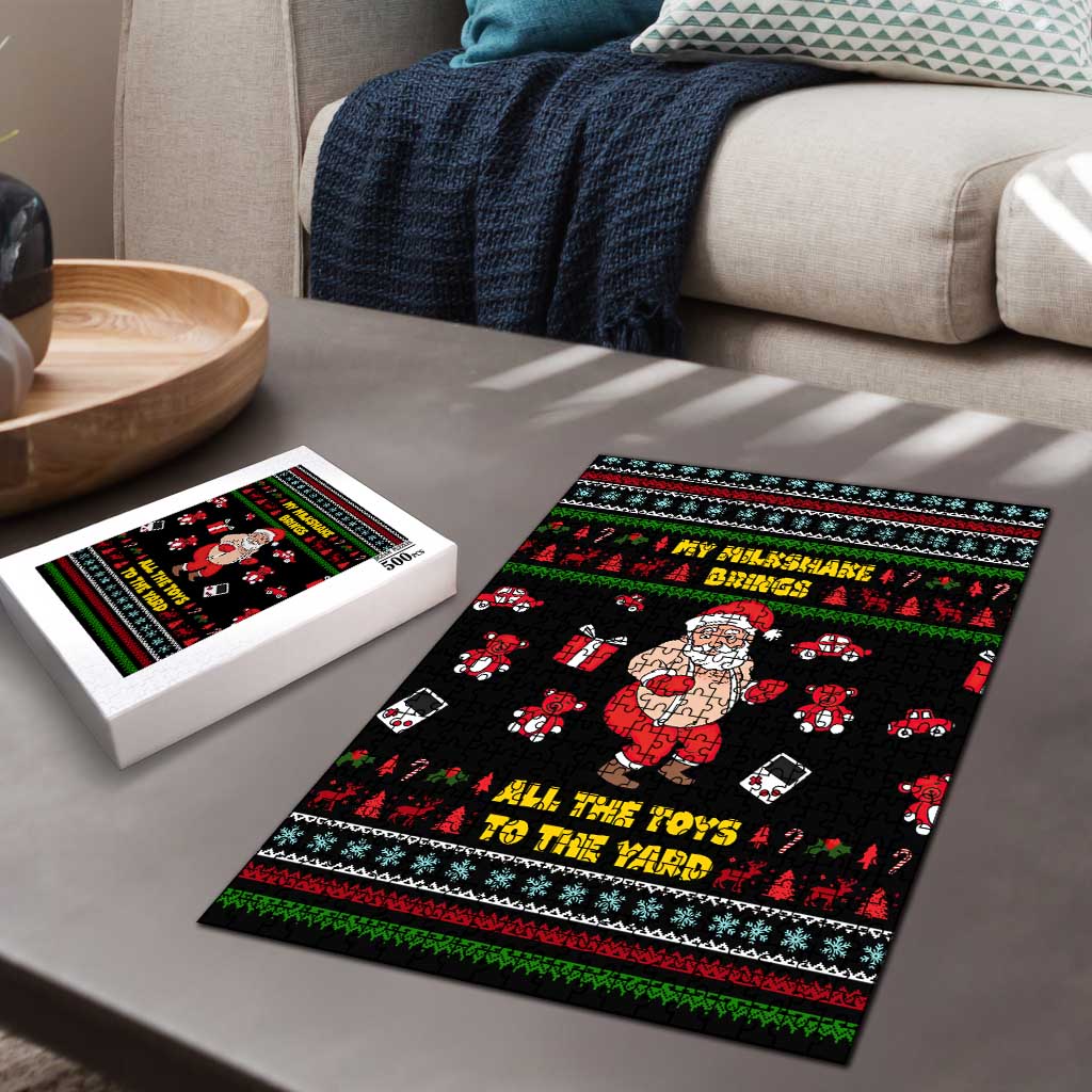 My Milkshake Bring Christmas Design Puzzle Xmas Holiday Patterns - Wonder Print Shop