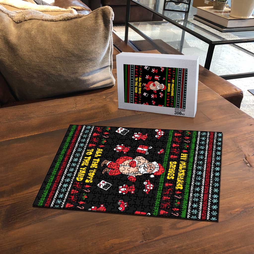 My Milkshake Bring Christmas Design Puzzle Xmas Holiday Patterns - Wonder Print Shop