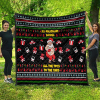 My Milkshake Bring Christmas Design Quilt Xmas Holiday Patterns - Wonder Print Shop