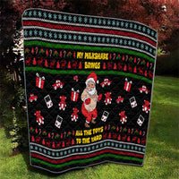 My Milkshake Bring Christmas Design Quilt Xmas Holiday Patterns - Wonder Print Shop