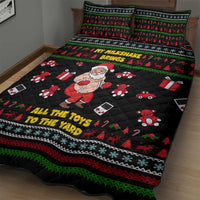 My Milkshake Bring Christmas Design Quilt Bed Set Xmas Holiday Patterns - Wonder Print Shop