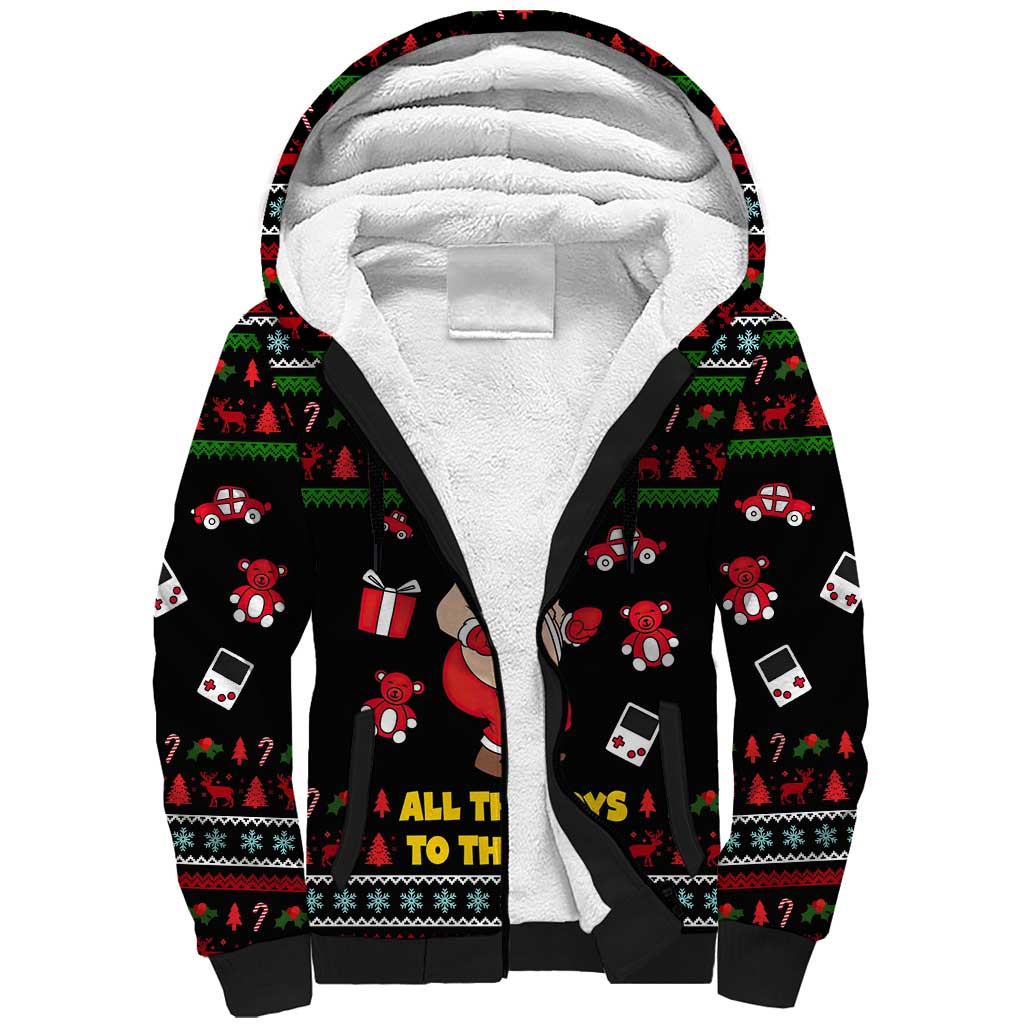 My Milkshake Bring Christmas Design Sherpa Hoodie Xmas Holiday Patterns - Wonder Print Shop