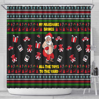 My Milkshake Bring Christmas Design Shower Curtain Xmas Holiday Patterns - Wonder Print Shop