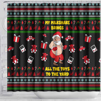 My Milkshake Bring Christmas Design Shower Curtain Xmas Holiday Patterns - Wonder Print Shop