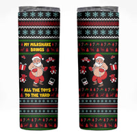 My Milkshake Bring Christmas Design Skinny Tumbler Xmas Holiday Patterns - Wonder Print Shop