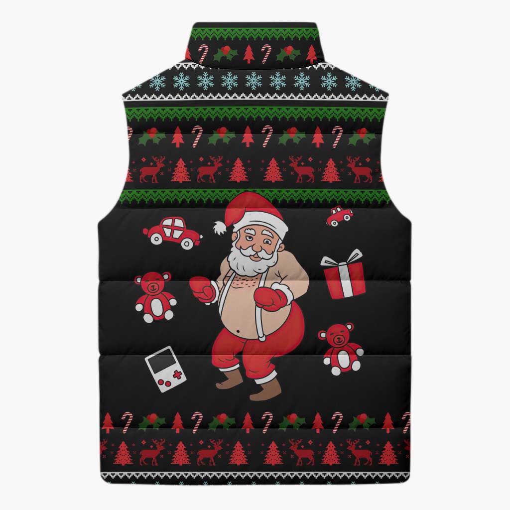 My Milkshake Bring Christmas Design Sleeveless Puffer Jacket Xmas Holiday Patterns - Wonder Print Shop
