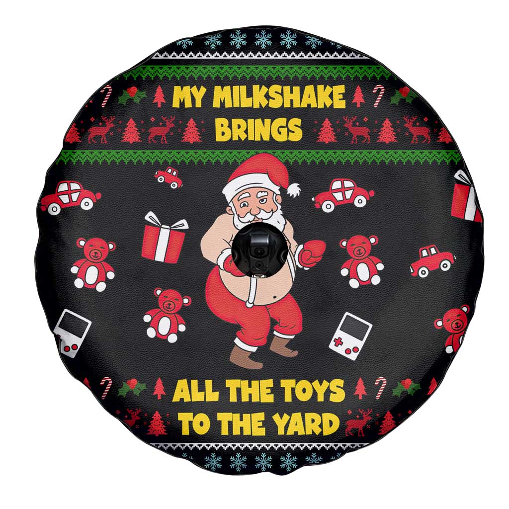 My Milkshake Bring Christmas Design Spare Tire Cover Xmas Holiday Patterns - Wonder Print Shop