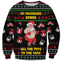 My Milkshake Bring Christmas Design Sweatshirt Xmas Holiday Patterns - Wonder Print Shop