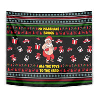 My Milkshake Bring Christmas Design Tapestry Xmas Holiday Patterns - Wonder Print Shop