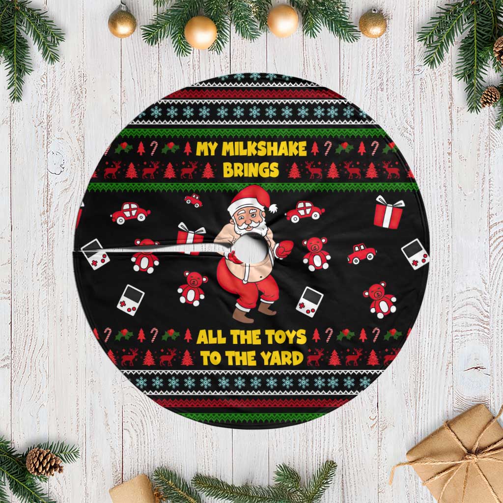 My Milkshake Bring Christmas Design Tree Skirt Xmas Holiday Patterns - Wonder Print Shop