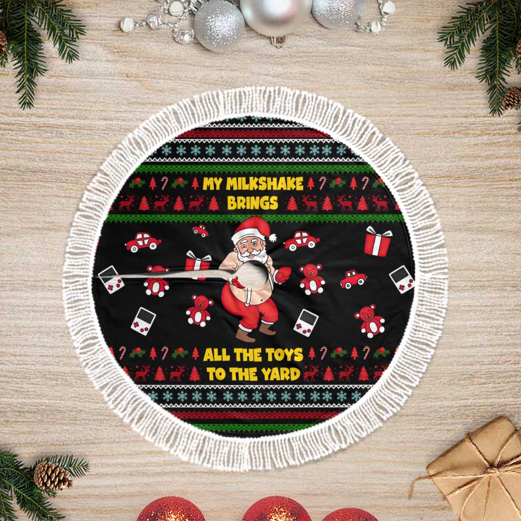 My Milkshake Bring Christmas Design Tree Skirt Xmas Holiday Patterns - Wonder Print Shop