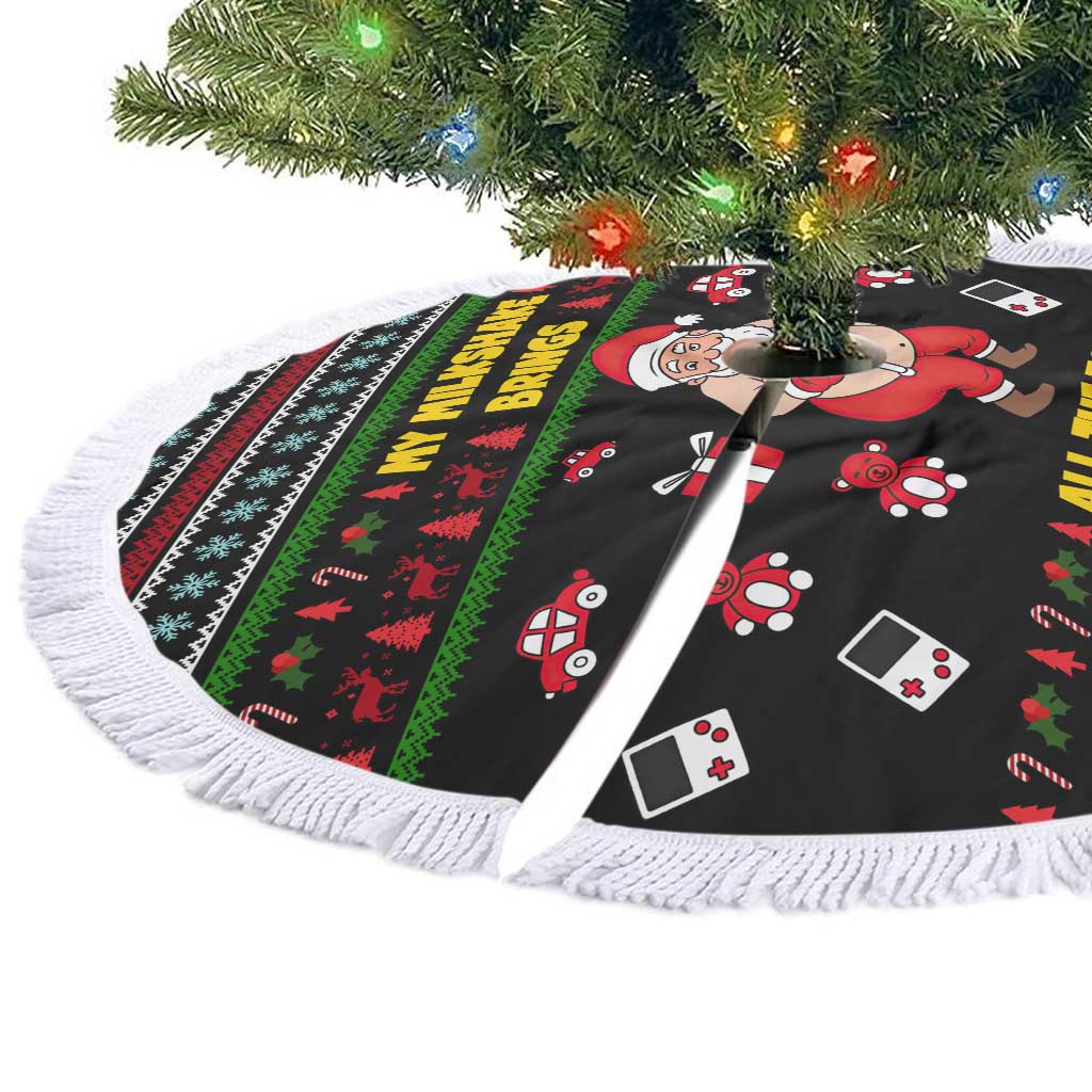 My Milkshake Bring Christmas Design Tree Skirt Xmas Holiday Patterns - Wonder Print Shop