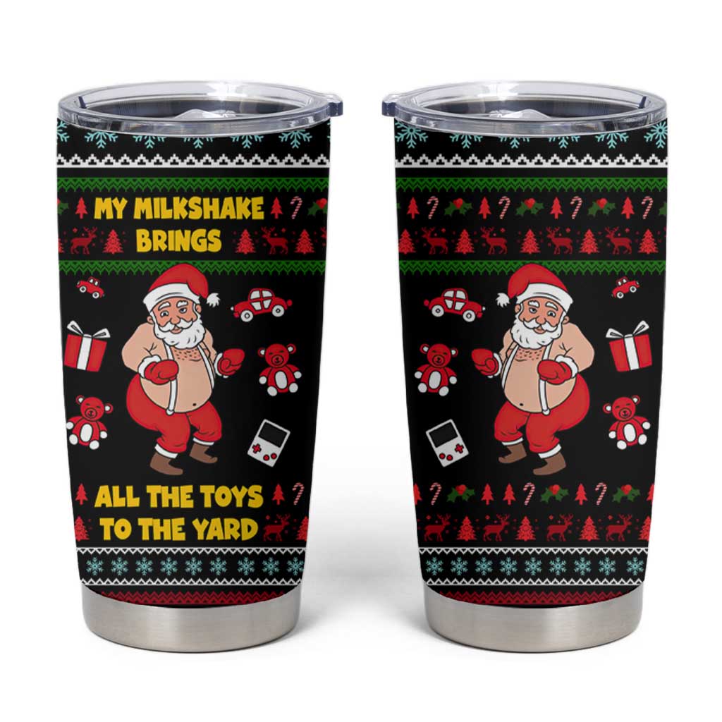 My Milkshake Bring Christmas Design Tumbler Cup Xmas Holiday Patterns - Wonder Print Shop