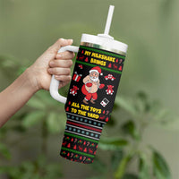 My Milkshake Bring Christmas Design Tumbler With Handle Xmas Holiday Patterns - Wonder Print Shop