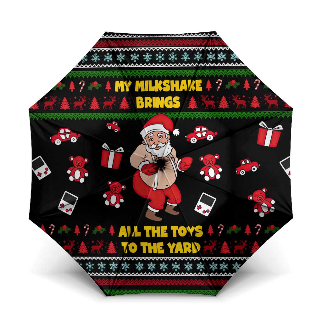 My Milkshake Bring Christmas Design Umbrella Xmas Holiday Patterns - Wonder Print Shop