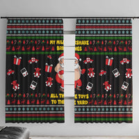 My Milkshake Bring Christmas Design Window Curtain Xmas Holiday Patterns - Wonder Print Shop