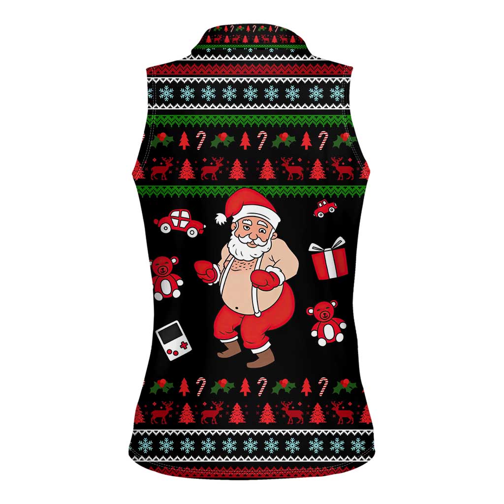 My Milkshake Bring Christmas Design Women Sleeveless Polo Shirt Xmas Holiday Patterns - Wonder Print Shop