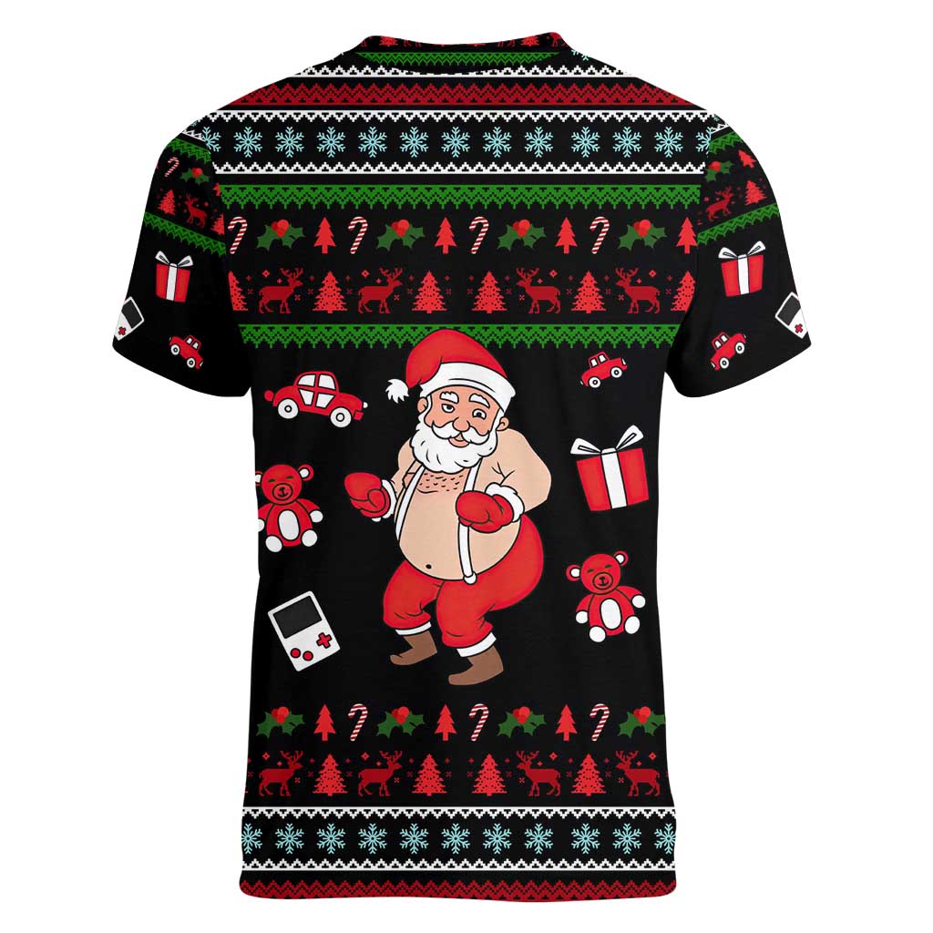 My Milkshake Bring Christmas Design Women V-Neck T-Shirt Xmas Holiday Patterns - Wonder Print Shop