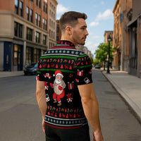 My Milkshake Bring Christmas Design Zipper Polo Shirt Xmas Holiday Patterns - Wonder Print Shop