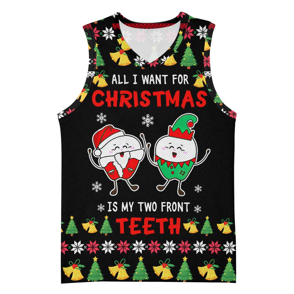 My Two Front Teeth Christmas Design Basketball Jersey Xmas Holiday Patterns - Wonder Print Shop