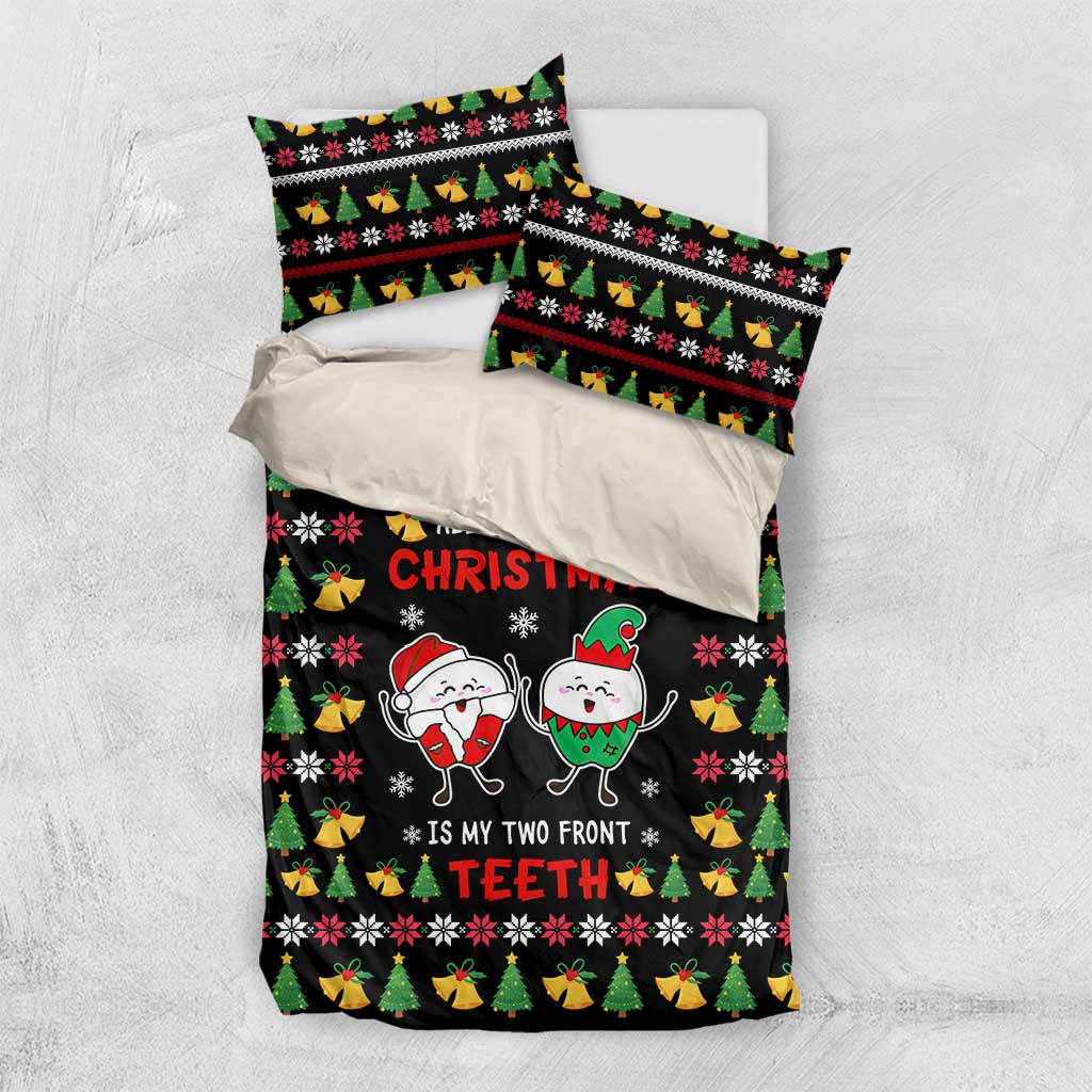 My Two Front Teeth Christmas Design Bedding Set Xmas Holiday Patterns - Wonder Print Shop