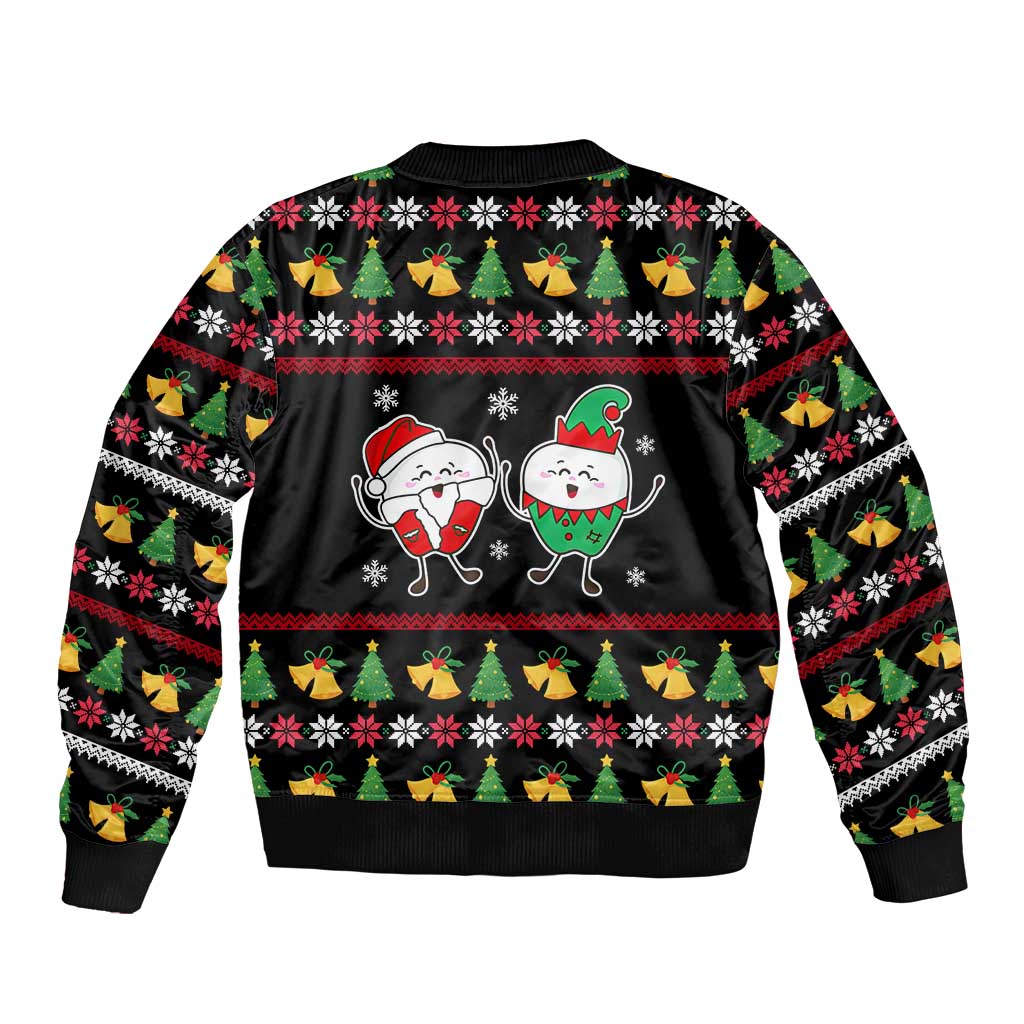 My Two Front Teeth Christmas Design Bomber Jacket Xmas Holiday Patterns - Wonder Print Shop