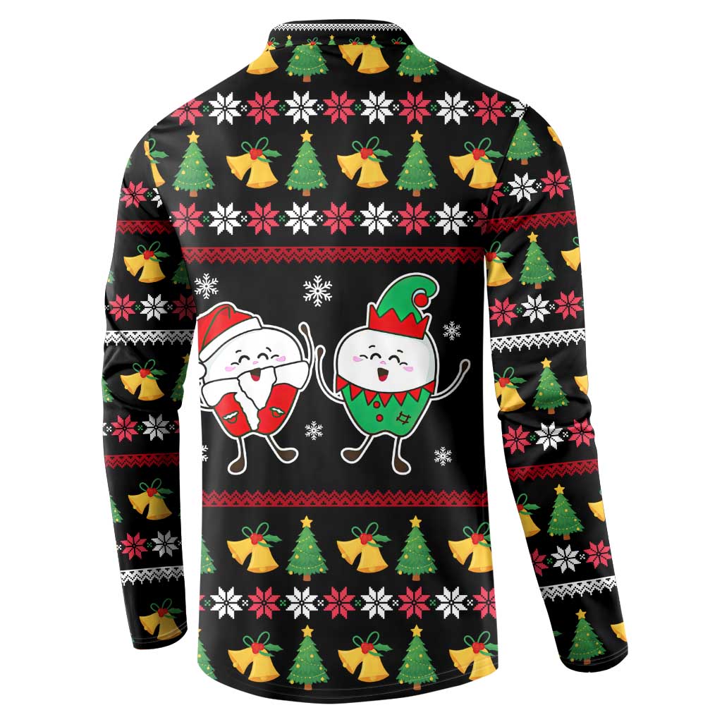 My Two Front Teeth Christmas Design Button Sweatshirt Xmas Holiday Patterns - Wonder Print Shop