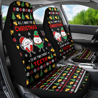 My Two Front Teeth Christmas Design Car Seat Cover Xmas Holiday Patterns - Wonder Print Shop