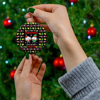 My Two Front Teeth Christmas Design Ceramic Ornament Xmas Holiday Patterns - Wonder Print Shop