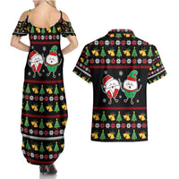 My Two Front Teeth Christmas Design Couples Matching Summer Maxi Dress and Hawaiian Shirt Xmas Holiday Patterns - Wonder Print Shop