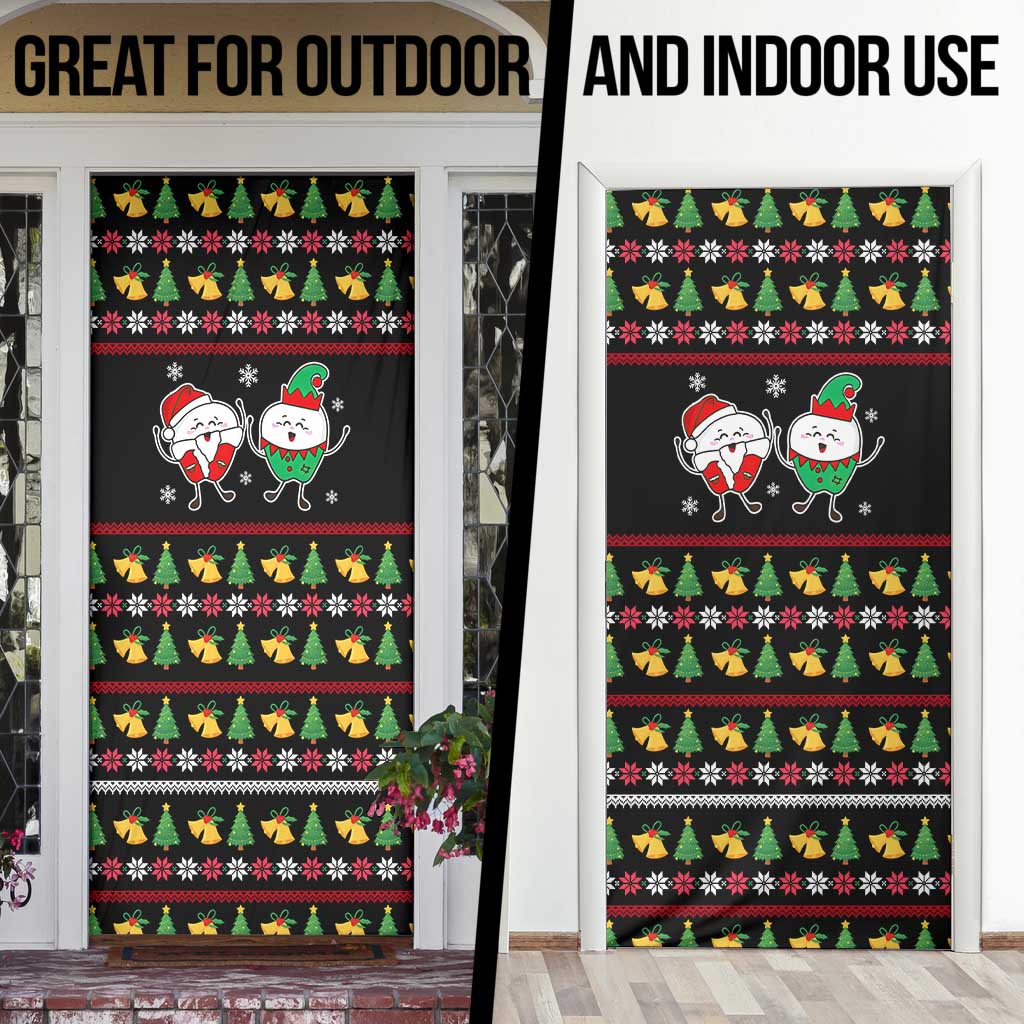 My Two Front Teeth Christmas Design Door Cover Xmas Holiday Patterns - Wonder Print Shop