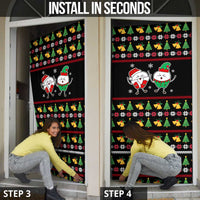 My Two Front Teeth Christmas Design Door Cover Xmas Holiday Patterns - Wonder Print Shop