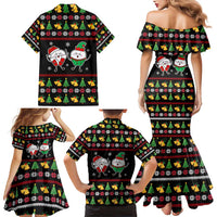 My Two Front Teeth Christmas Design Family Matching Mermaid Dress and Hawaiian Shirt Xmas Holiday Patterns - Wonder Print Shop