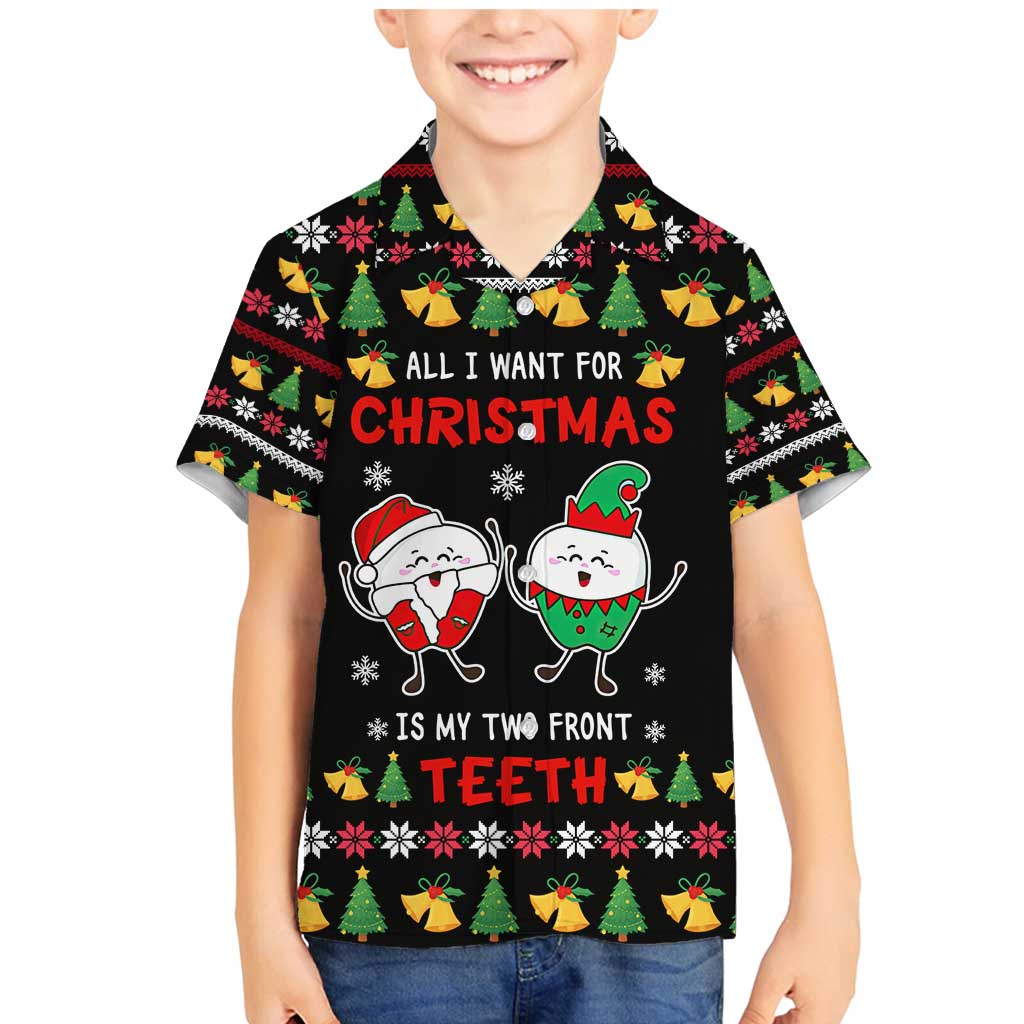 My Two Front Teeth Christmas Design Family Matching Mermaid Dress and Hawaiian Shirt Xmas Holiday Patterns - Wonder Print Shop