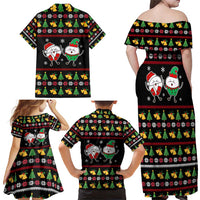 My Two Front Teeth Christmas Design Family Matching Off Shoulder Maxi Dress and Hawaiian Shirt Xmas Holiday Patterns - Wonder Print Shop