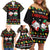My Two Front Teeth Christmas Design Family Matching Off Shoulder Short Dress and Hawaiian Shirt Xmas Holiday Patterns - Wonder Print Shop