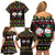 My Two Front Teeth Christmas Design Family Matching Off Shoulder Short Dress and Hawaiian Shirt Xmas Holiday Patterns - Wonder Print Shop