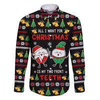 My Two Front Teeth Christmas Design Family Matching Puletasi and Hawaiian Shirt Xmas Holiday Patterns - Wonder Print Shop
