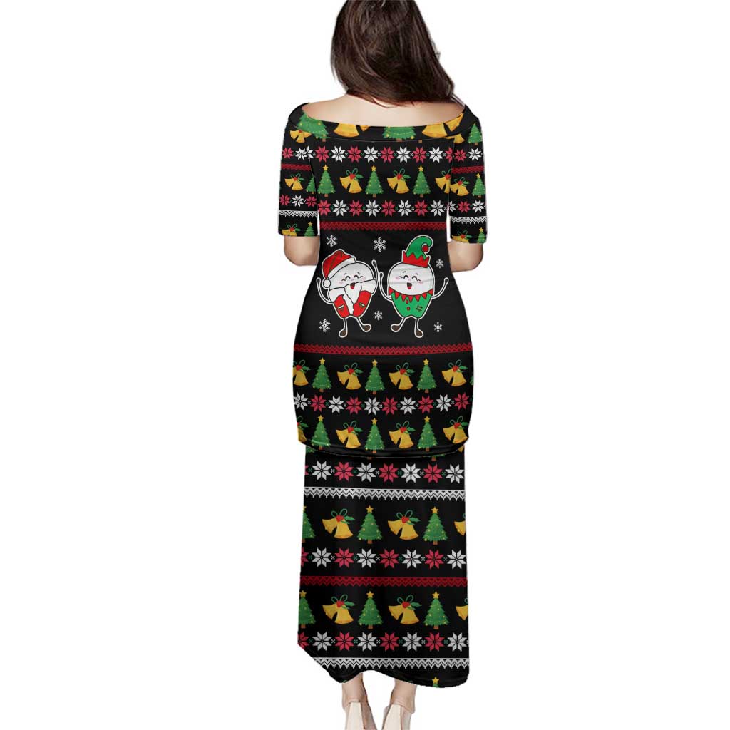 My Two Front Teeth Christmas Design Family Matching Puletasi and Hawaiian Shirt Xmas Holiday Patterns - Wonder Print Shop