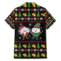 My Two Front Teeth Christmas Design Family Matching Short Sleeve Bodycon Dress and Hawaiian Shirt Xmas Holiday Patterns - Wonder Print Shop