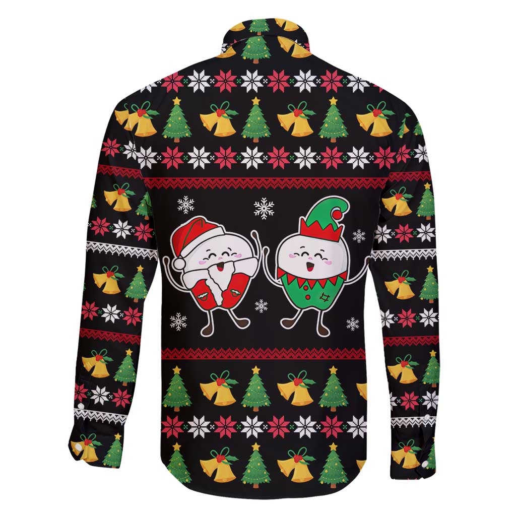My Two Front Teeth Christmas Design Family Matching Short Sleeve Bodycon Dress and Hawaiian Shirt Xmas Holiday Patterns - Wonder Print Shop