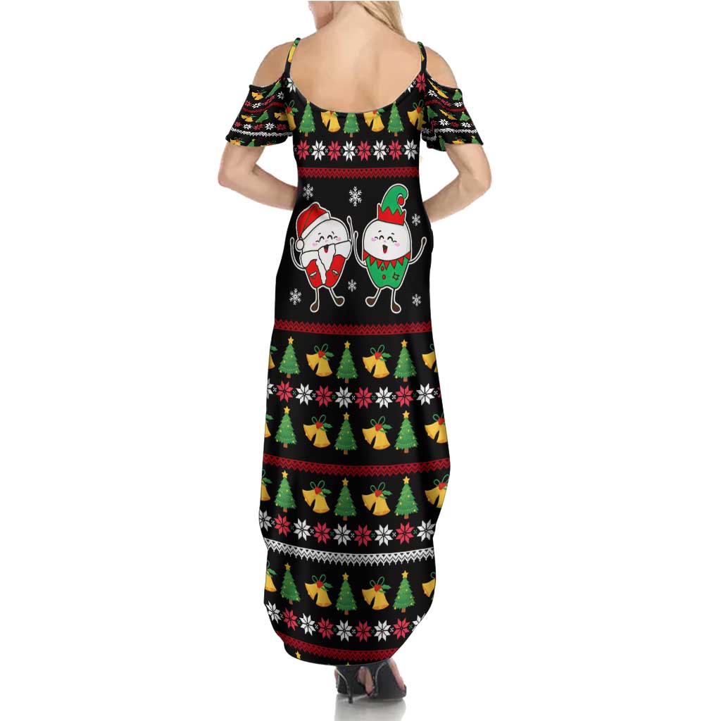 My Two Front Teeth Christmas Design Family Matching Summer Maxi Dress and Hawaiian Shirt Xmas Holiday Patterns - Wonder Print Shop