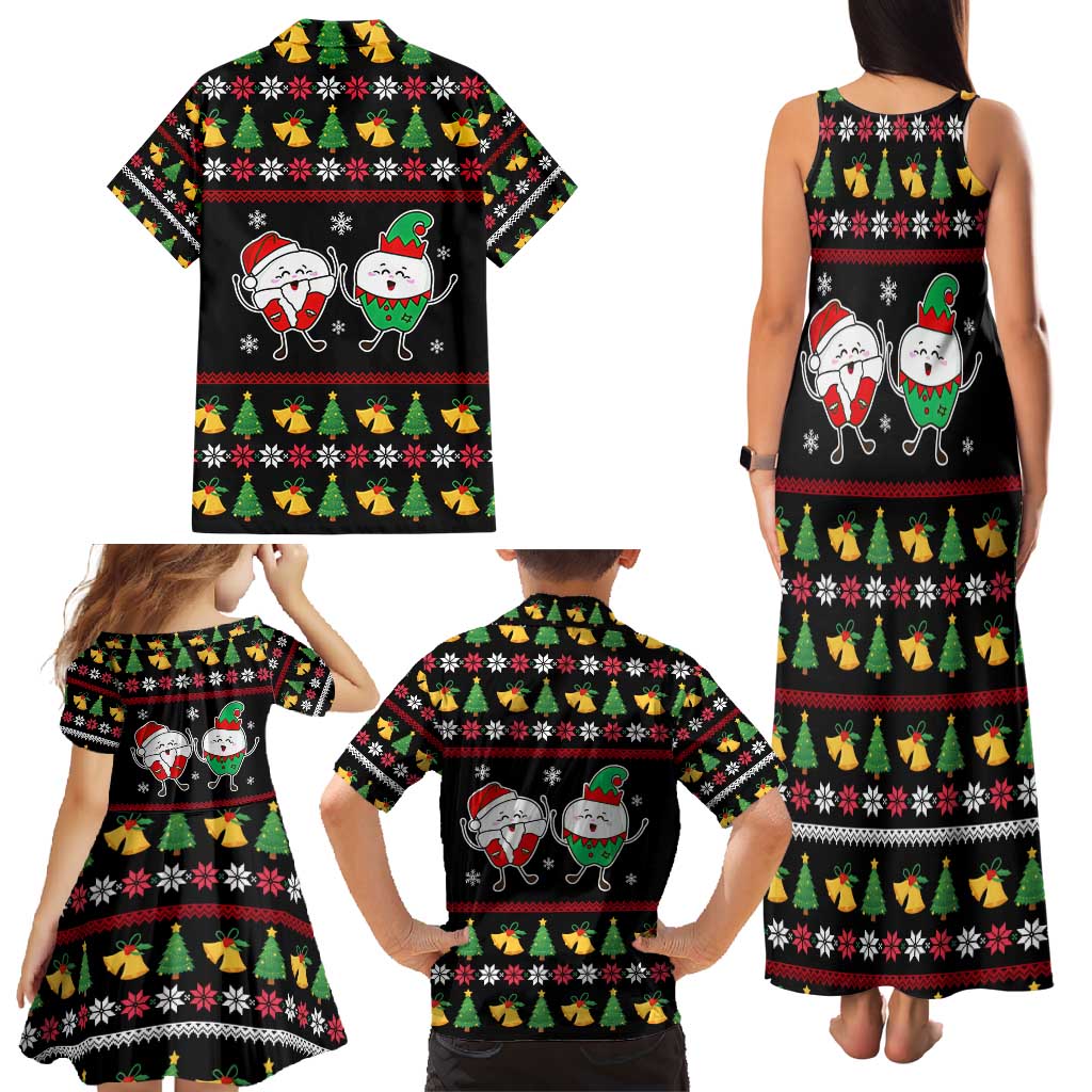 My Two Front Teeth Christmas Design Family Matching Tank Maxi Dress and Hawaiian Shirt Xmas Holiday Patterns - Wonder Print Shop